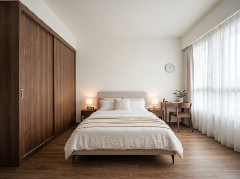 Bedroom Interiors designed and built by ARK Civil and Interiors