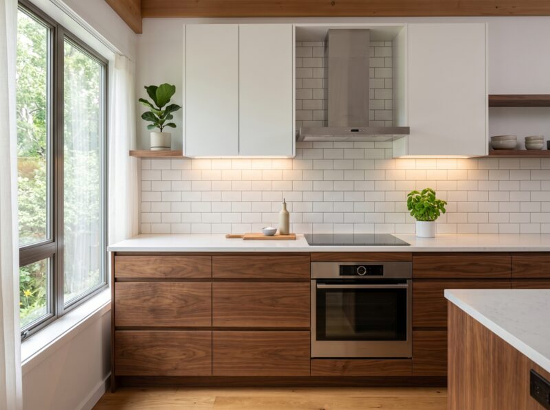 Modular Kitchen designed and built by ARK Civil and Interiors
