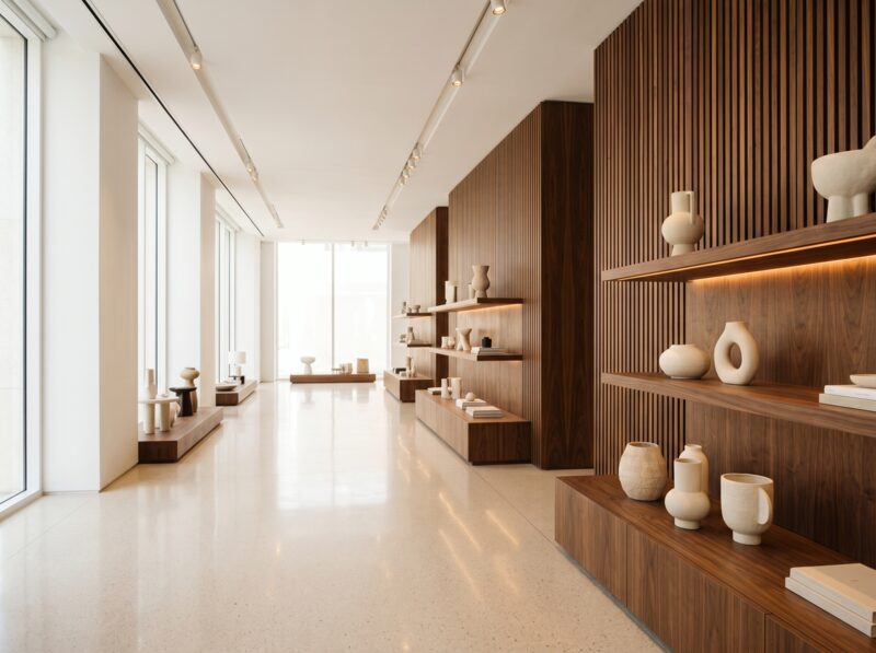 Showroom Interiors designed and built by ARK Civil and Interiors